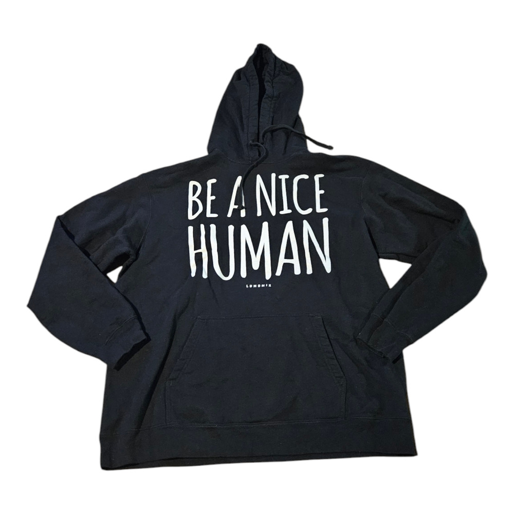 XL Black Long Sleeve Pullover Hoodie